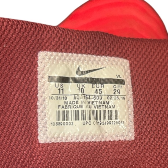 Preowned Men Red‎ Nike Alpha Football Cleats, size 11. - Picture 9 of 9